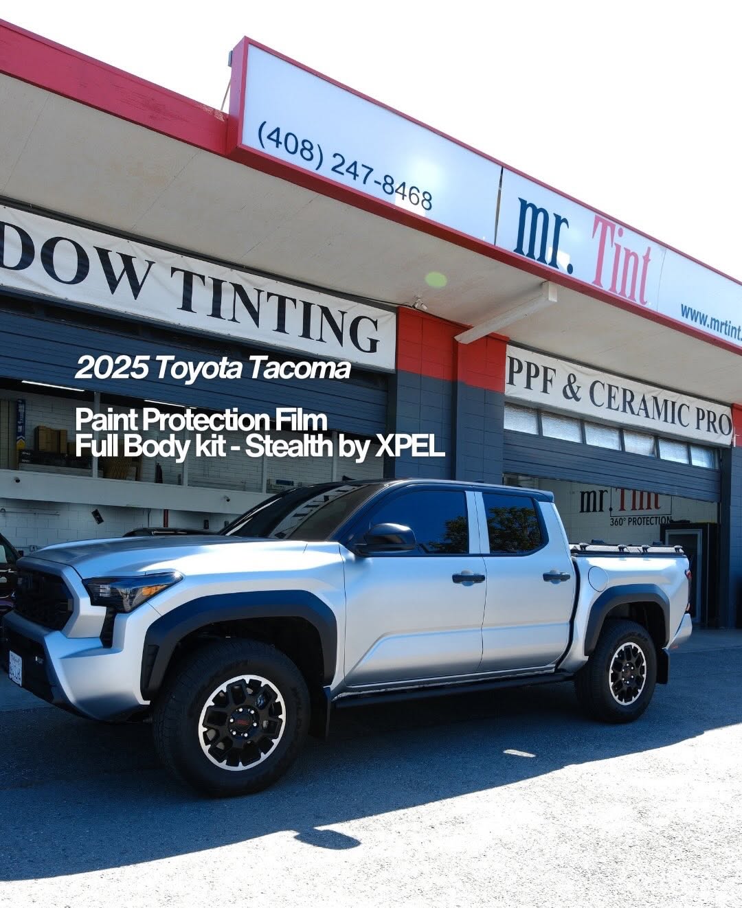 This customer was extremely happy with how his vehicle turned out! Stealth XPEL full body on this Toyota Tacoma 🙌