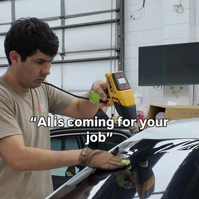 AI might take your job… but it’s not pulling up to install your tint anytime soon 💀